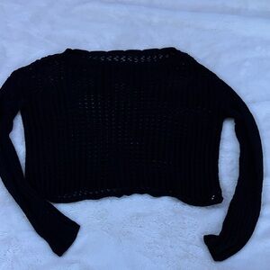 Black Knit Women's Sweater